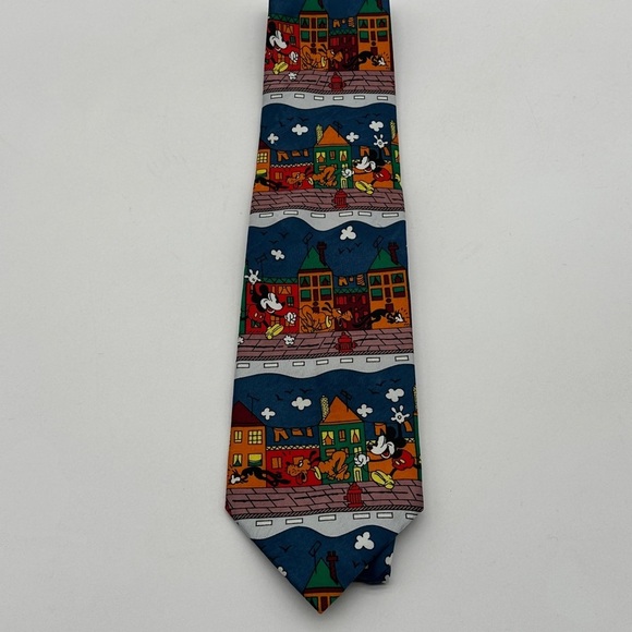Balancine Tie Works Disney Mickey & Co. Neck Tie - Mickey Mouse Walking Pluto - Picture 2 of 5